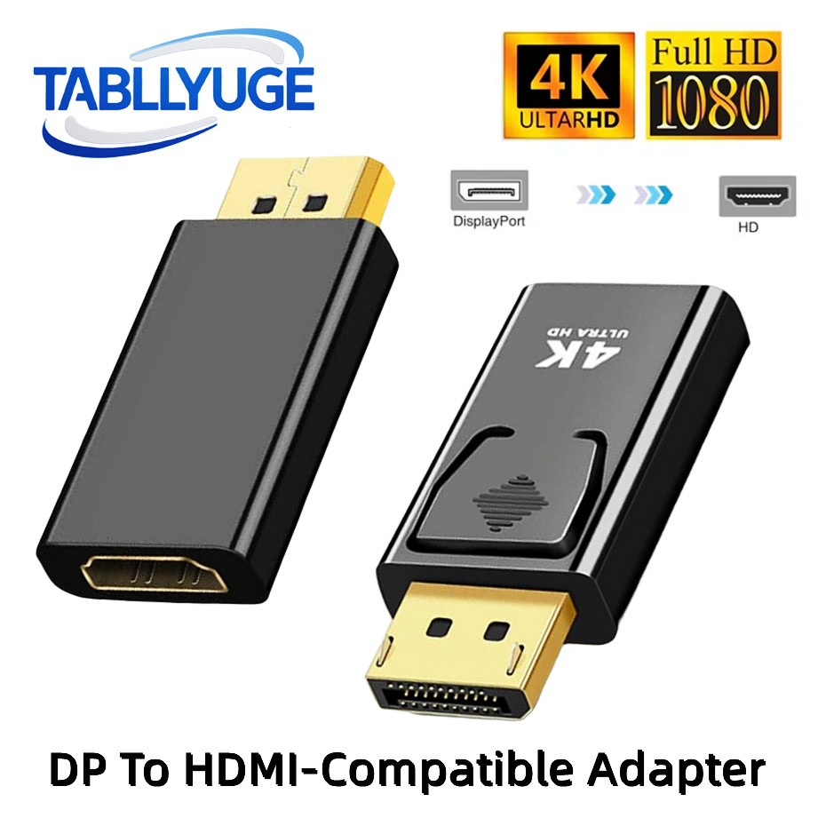Home Cinema Projector - Adaptateur convertisseur DP DisplayPort vers HDMI