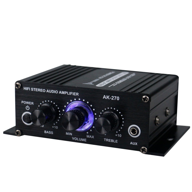 Home Cinema Mini - Amplificateur stéréo HiFi AK-270 400W 12V/24V
