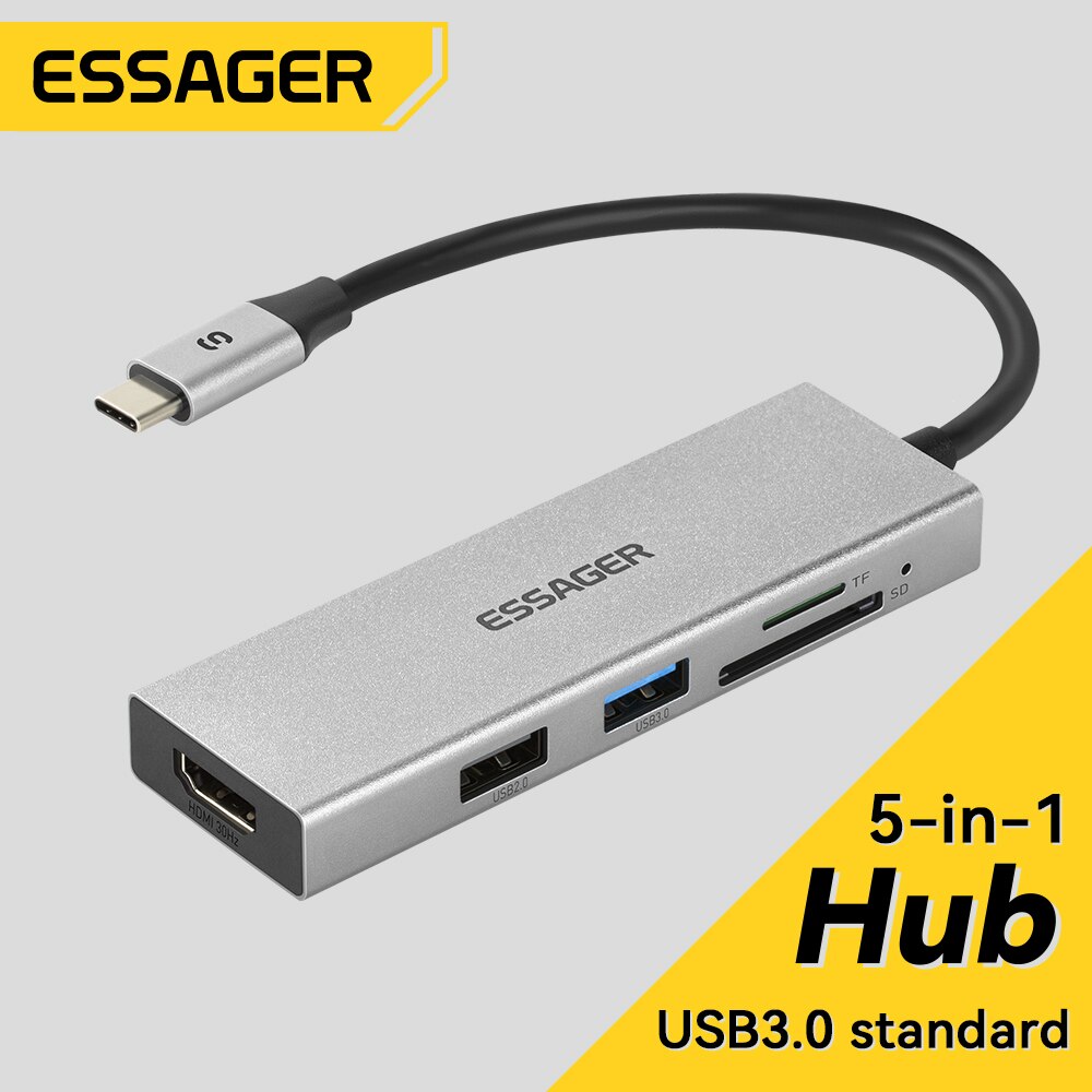 Home Cinema Usb - Essager 5 en 1 USB C