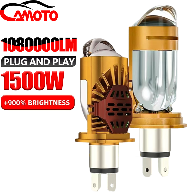 Home Cinema Projector - CAMOTO Bi LED Objectif Projecteur H4
