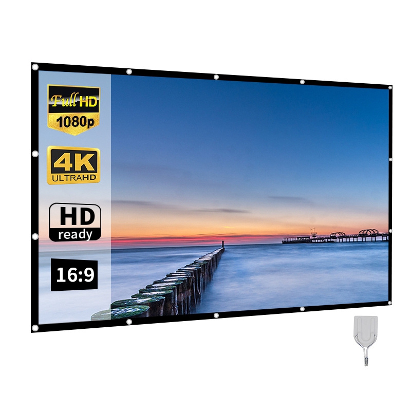 Home Cinema Blanc - 【A28T】 Écran de projecteur portable pour