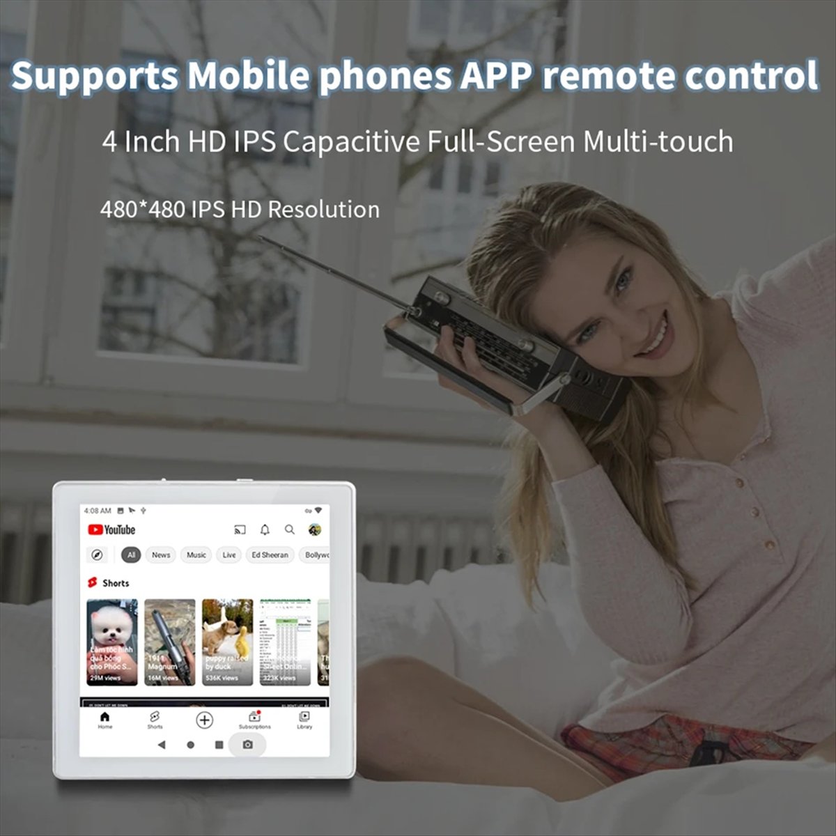 Home Cinema Blanc - A72Z Mini 8 Ohm Système Android