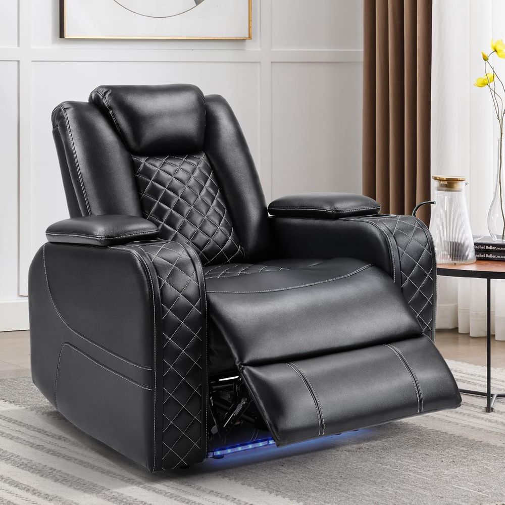 Home Cinema Usb - Fauteuil inclinable réglable en similicuir respirant