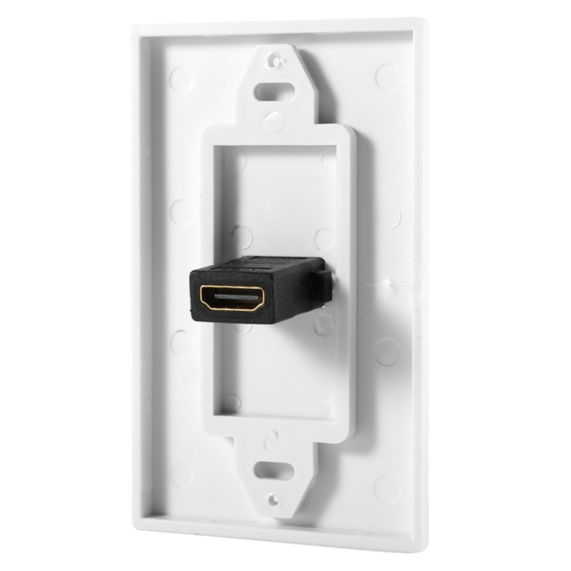 Plaque murale HDMI plaquée or  - Home Cinema Blanc avis et prix