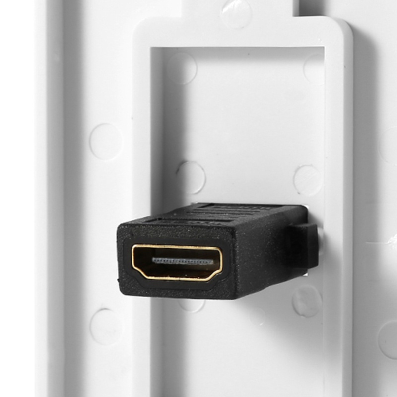 Plaque murale HDMI plaquée or  - Home Cinema Blanc avis et prix