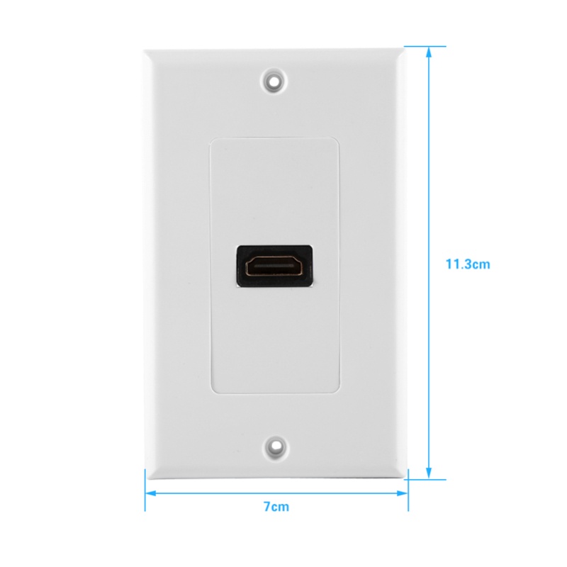 Plaque murale HDMI plaquée or  - Home Cinema Blanc avis et prix