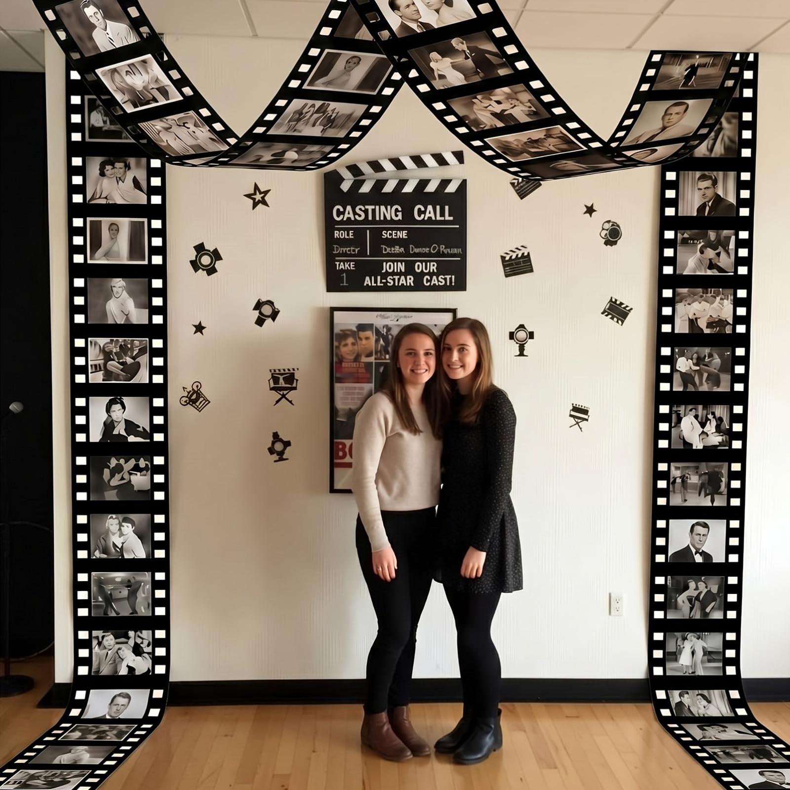 2 bannières de film noir et bl - Home Cinema Blanc avis et prix