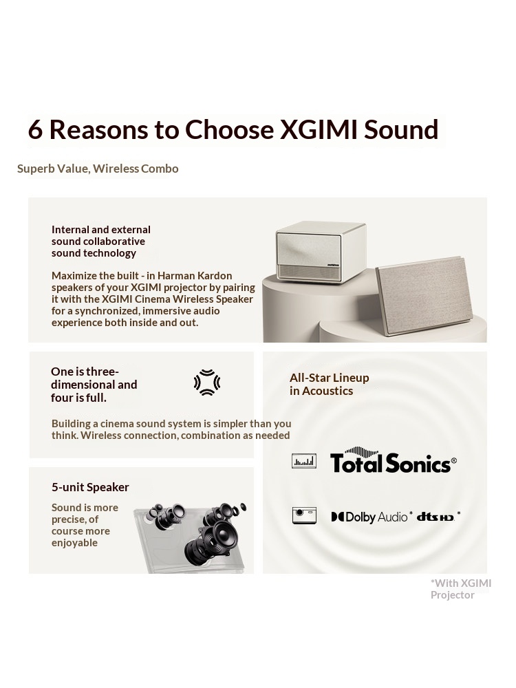 Système audio sans fil profess - Home Cinema Xgimi avis et prix