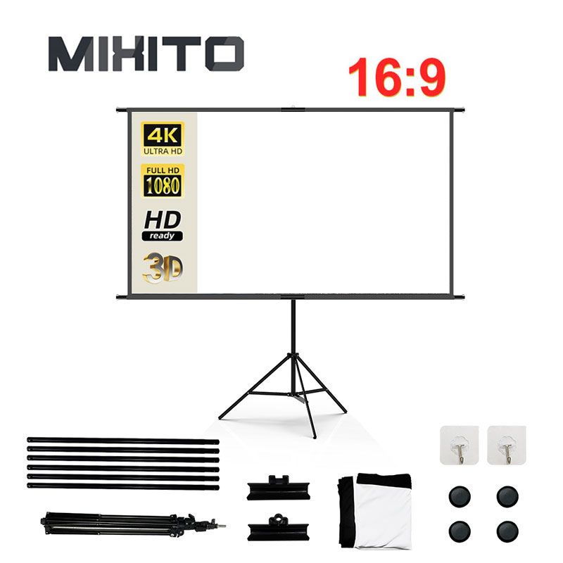 MIXITO Portable 16:9 haute déf - Home Cinema Blanc avis et prix