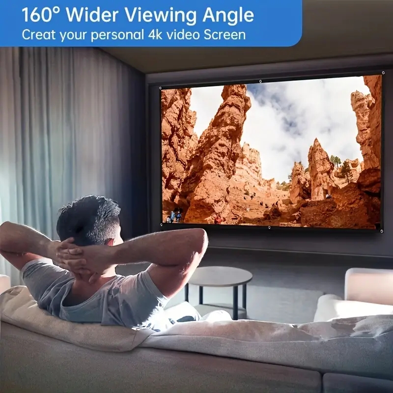 Écran souple de projection mur - Home Cinema Blanc avis et prix